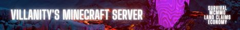 Villanity Minecraft Server's banner