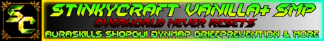 StinkyCraft Vanilla SMP's banner