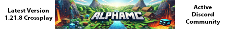 Alpha Minecraft Crossplay 1.21.8's banner