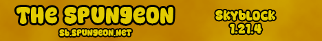 The Spungeon Skyblock's banner