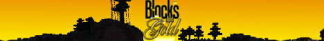 Blocks and Gold's banner