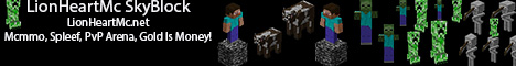 LionHeart Skyblock's banner