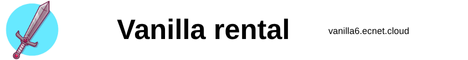 Vanilla rental's banner