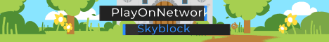 PlayOnNetworks Skyblock's banner