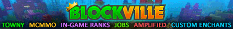 Blockville's banner