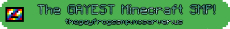 The Gay Frogs SMP's banner