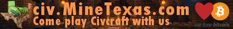 MineTexas Civcraft Server's banner