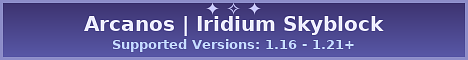 Arcanos Skyblock's banner