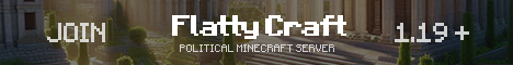FlattyCraft Political Minecraft Server's banner