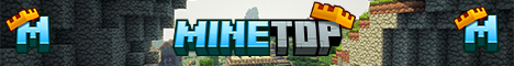 banner for MineTop server