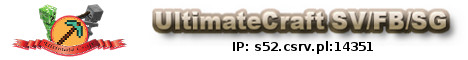 banner for UltimateCraft SV/FB/SG server