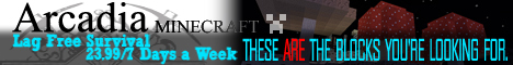 banner for Arcadia Minecraft server