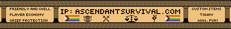 banner for Ascendant Survival server