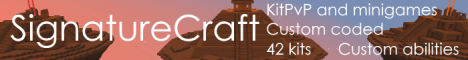 banner for SignatureCraft server