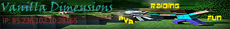banner for Vanilla Dimensions server