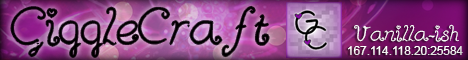 banner for GiggleCraft // Vanilla-ish server