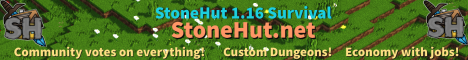 banner for StoneHut Gaming server