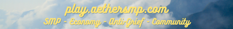 banner for Aether SMP server