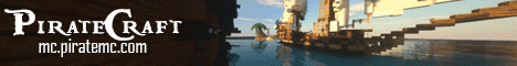 banner for PirateCraft server