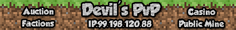 banner for Devil's Minecraft server