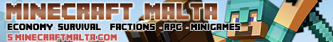 banner for MinecraftMalta server