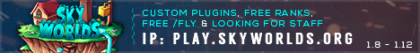banner for SkyWorlds server