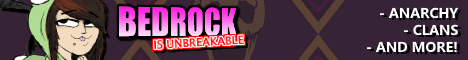 banner for Bedrock is Unbreakable server