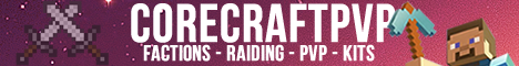 banner for CoreCraft PVP server