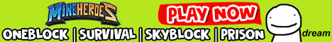 banner for MineHEROES server