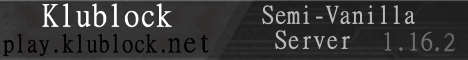 banner for Klublock server