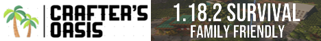 banner for Crafters Oasis server