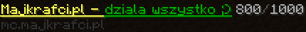 banner for Majkrafci.pl PvP-Survival server