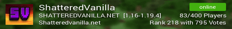 banner for ShatteredVanilla server