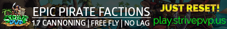 banner for StrivePvP Pirate Factions server