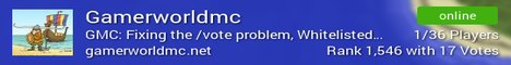 banner for Gamerworldmc server