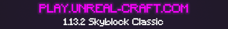 banner for UnrealCraft Network server
