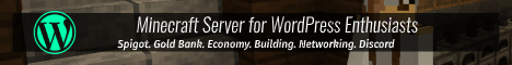banner for WordPress Minecraft Server server