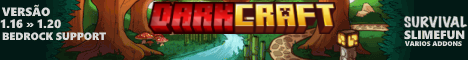 banner for DarkCraft server