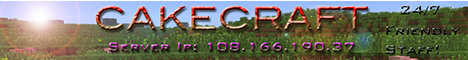 banner for Cakecraft server