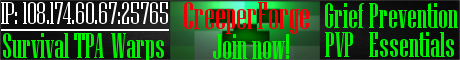 banner for CreeperForge server