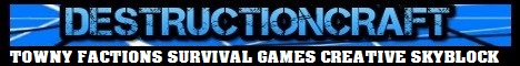 banner for destructioncraft server