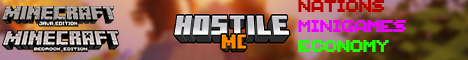banner for HostileMC server