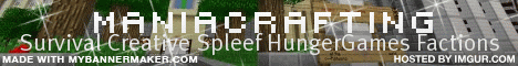 banner for ManiaCrafting server