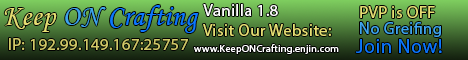 banner for KeepONCrafting - Vanilla with sprinkles server