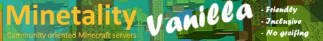 Minetality Vanilla Server's banner