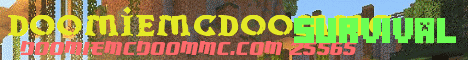 banner for DoomieMcDoomMC server