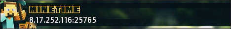 banner for MineTime server