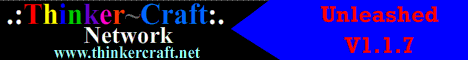 banner for Thinker Craft Unleashed server