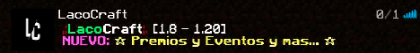 banner for LacoCraft server