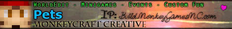 banner for MonkeyCraft Creative server